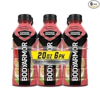 BODYARMOR Sports Drink Sports Beverage, Strawberry Banana, Coconut Water Hydration, Natural Flavors With Vitamins, Potassium-Packed Electrolytes, Perfect For Athletes, 20 Fl Oz (Pack of 6)