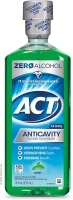 ACT Anticavity Zero Alcohol Fluoride Mouthwash 18 fl. oz., With Accurate Dosing Cup, Mint