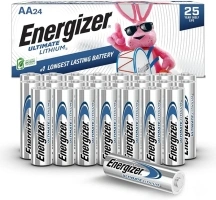 Energizer AA Batteries, Ultimate Lithium Double A Battery, 24 Count