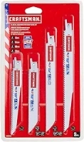 CRAFTSMAN Reciprocating Saw Blades, 9Piece Kit (2058840)