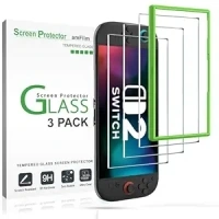 amFilm Tempered Glass Screen Protector Compatible with Nintendo Switch 2 7.9" 2025 (3-Pack)