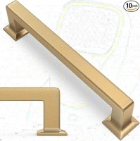 10 Pack 5 Inch Kitchen Cabinet Handles Champagne Bronze Cabinet Pulls Zinc Alloy Drawer Pulls Kitchen Hardware