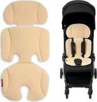 Momcozy Breathable Stroller Seat Liner | Universal Adjustable Soft Pad | Soft & Dry Comfort | Detachable 2-Piece Feel Cold to The Touch Cushion | Fits Strollers, High Chair, Bassinet, Swing