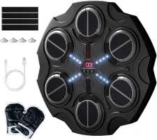 Music Boxing Machine, Smart Bluetooth Boxing Trainer Machine with Gloves