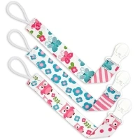 Liname Neutral Pacifier Clip - 3 Pack Pacifier Clips for Boys & Girls - Binky Holder Soothie Paci Clip Binkie Clip - Unisex Pacifer Clip - Baby Pacifier Clip and Pacifier Holder