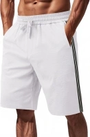 Mens Casual Shorts Summer Beach Drawstring Elastic Waist Shorts Lightweight Athletic Workout Gym Jogger Bermuda Shorts