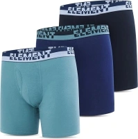 Element Mens Underwear Pack of 3 Boxer Briefs, Cotton Stretch Boxers for Men