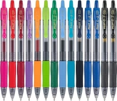 Pilot, G2 Premium Gel Roller Pens, Bold Point 1 mm, Pack of 14, Assorted Colors