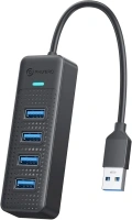 USB Hub, PHIXERO 4-Port 3.0 Hub Multi Port Expander, Fast Data Transfer Splitter for Laptop, Compatible with All Device