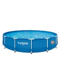 Funsicle 15 ft Activity Above Ground Frame Swimming Pool, with Filter Pump, Round, Age 6 & up