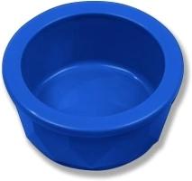 Van Ness Pets Crock Style Heavyweight Small Bowl, 9.5 OZ Food/Water Dish, Blue