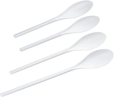 Chef Craft Select Plastic Spoon Set, 10-14.5 inch 4 Piece, White