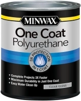 Minwax 356100000 One Coat Polyurethane, Quart, Gloss