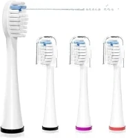 Replacement Heads for WaterPik Sonic Fusion SF-01/SF-02/SF-03/SF-04,Replacement Brush Heads Compatible with WaterPik Sonic Fusion 2.0 Flossing Toothbrush with Cover