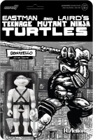 Super7 Teenage Mutant Ninja Turtles Donatello (Comic Grayscale) - 3.75" TMNT Action Figure with Accessories Classic Cartoon Collectibles