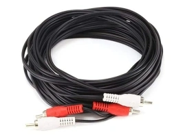 Monoprice 6ft 2 RCA Plug/2 RCA Plug M/M Cable - Black