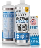 Coffee Machine Descaler Descaling Solution - 32oz (8 Uses) Compatible with Keurig, Nespresso, Breville, Delonghi, Jura, Ninja - Espresso Coffee Maker Cleaner, Coffee Pot Cleaning Limescale Remover