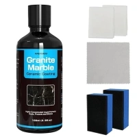 NADAMOO Granite & Marble Ceramic Coating 100ml, Highly Concentrated Formula - Seal, Protect & Shine Home Kitchen Bath Surface, Repels Stain Grime for Glass Stainless Steel Appliances Sink Countertop