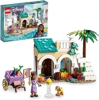 LEGO Disney Wish: Asha in The City of Rosas 43223 Building Toy Set, A Buildable Model from The Disney Movie to Inspire Adventures and Creative Play, A Fun Gift for Kids and Fans Ages 6 and up