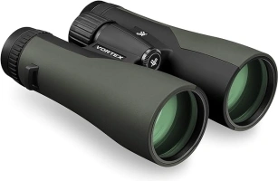 Vortex Optics Crossfire HD 12x50 Binoculars - HD Optical System, Tripod Adaptable, Rubber Armor, Waterproof, Fogproof, Shockproof, Included GlassPak - Unlimited, Unconditional Warranty