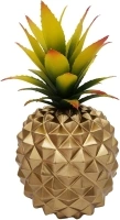 Artificial Succulent Potted Pineapple Decor - Fake Pineapple Home Office Kitchen Table Decoration (Gold)