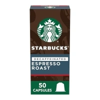 Starbucks by Nespresso Decaf Dark Roast Espresso (50-count single serve capsules, compatible with Nespresso Original Line System)