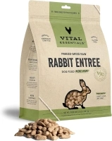 Vital Essentials Freeze Dried Raw Dog Food, Rabbit Mini Nibs Entree, 25 oz