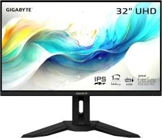 GIGABYTE M32U 32" 4K 144Hz Gaming Monitor with IPS, 1ms Response Time, HDMI 2.1, USB 3.0 - Black