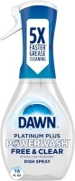 Dawn Powerwash Free & Clear Light Pear Dish Spray, Dish Soap Starter Kit, 16 Fl Oz