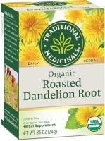 Traditional Medicinals Tea, Organic Roasted Dandelion Root, Supports Kidney Function & Healthy Digestion, 16 Tea Bags