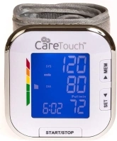 Care Touch Digital Wrist Blood Pressure Monitor for Adults Size 5.5-8.5" for Home Use, Automatic High Blood Pressure Machine with Batteries & Carrying Pouch.