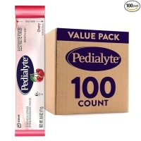 Pedialyte Electrolyte Powder Packets, Cherry, Hydration Drink, 100 Single-Serving Powder Packets