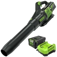 Greenworks Pro 80V 730CFM Leaf Blower w/ 2.5Ah Battery & Rapid Charger (Renewed)