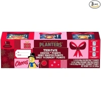 Planters Holiday Edition Nut Trio Pack (3 ct Canisters) - Variety Pack with Cocktail Peanuts, Honey Roasted Peanuts & Sweet 