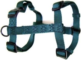 Hamilton Adjustable Comfort Nylon Dog Harness, Dark Green, 1" x 30-40"