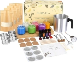 olorvela Candle Making Kit for Adults Complete Candle Making Supplies for 6 Scented Jar Candles DIY Arts and Crafts Kits, Perfect Home Projects for Women and Kids, Great Gifts