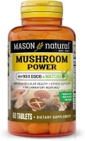 MASON NATURAL Mushroom Power with 95% EGCG & Matcha - for Optimal Wellness, Stress Support and Healthy Inflammatory Response, 60 Plant Based Tablets