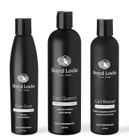 Curly Hair Shampoo and Conditioner Set Sulfate and Paraben Free Plus Microfiber Hair Towel and Leave in Conditioning by Royal Locks