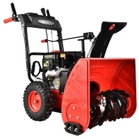 24 in. 2-Stage Electric Start Gas Snow Blower with Heated Handles and LED Light