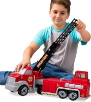 Tonka Steel Classics, Hook N’ Ladder Fire Truck– Made with Steel & Sturdy Plastic, red Friction Powered, Boys and Girls, Toddlers Ages 3+, Big fire Truck, Toddlers, Birthday Gift, Christmas, Holiday