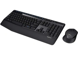 Logitech MK345 Wireless Combo • Full-Sized Keyboard with Palm Rest and Comfortable Right-Handed Mouse • 2.4 GHz Wireless USB Receiver • Compatible with PC, Laptop - Black