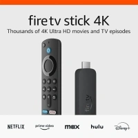 Certified Refurbished Amazon Fire TV Stick 4K streaming device, more than 1.5 million movies and TV episodes, supports Wi-Fi 6, watch free & live TV