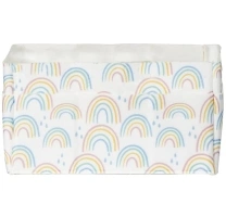 Sammy & Lou Painted Rainbow Felt Baby Wipes Caddy