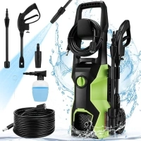 Homdox Electric Pressure Washer HD4000 1.8 Max GPM 1700W Electric Power Washer with 35FT Power Cord, 20FT Hose, Soap Tank, High Pressure Washer Electric Powered Car Cleaning for Garden, Patios, Yard