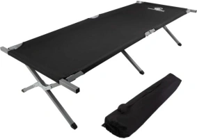 Wakeman Outdoors Folding Camping Cot, Black