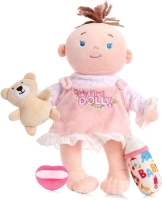 12" Soft Baby Doll Set，My First Baby Doll ，for Ages 1 Year and Up ，Montessori Plush Toy with Strap，Best Gift for Kids(Girl)