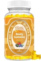 Well&Whole Booty Gummies, Curve Body Gummies, Bbl Gummies, Women Support Supplement, Workout Enhancement, Fenugreek, 60 Counts, 30 serving