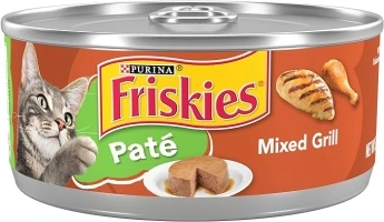 Purina Friskies Wet Cat Food Pate, Pate Mixed Grill - (Pack of 24) 5.5 Oz. Cans