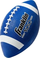 Franklin Sports Kids Junior Football - Grip-Rite 100 Youth Junior Size Rubber Footballs - Peewee Kids Durable Outdoor Rubber Footballs - Single Footballs + 6 Football Bulk Packs Available