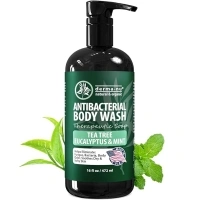 Antibacterial Body Wash - Antibacterial Soap And Tea Tree Body Wash For Jock Itch, Athletes Foot, Eczema And Back Acne - Anti Bacterial Body Soap For Men And Women Safe For All Skin Types - 16 Oz